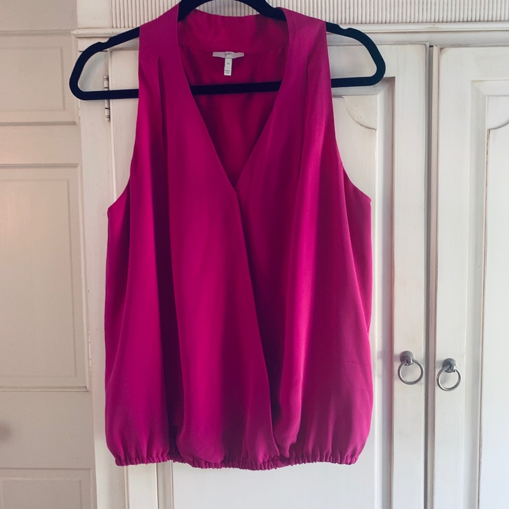 Joie sleeveless pink/magenta blouse. Medium